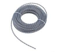 Lot de 2 rouleaux de cordon de coupe avec noyau renforcé pour une utilisation dans les jardins résidentiels, les champs agricoles et l'entretien des espaces verts municipaux, 10 m chacun (10 m x 4 mm)