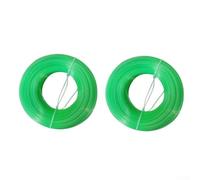 Lot de 2 rouleaux de fil de rechange en nylon pour débroussailleuse de 30 m de long chacun avec 1,6 mm et 2 mm de diamètre pour l'entretien de la pelouse (1,6 mm vert)