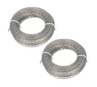 Lot de 2 rouleaux de fil de rechange en nylon renforcé pour débroussailleuse électrique 10 m (20 m) 2 0 4 0 mm