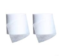 Lot de 2 rouleaux de film de protection respirant en tissu non tissé pour protéger les écorces d'arbre contre le gel, le soleil, le vent et les menaces des animaux (blanc)