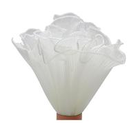 Lot de 2 rouleaux de papier cadeau en forme de fleur - 28 cm x 4 m - Maille en dentelle ondulée pour bouquets de fleuriste, décorations de fête, cadeaux de Saint-Valentin, fournitures d'emballage à
