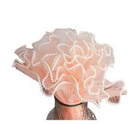 Lot de 2 rouleaux de papier cadeau en forme de fleur - 28 cm x 4 m - Maille en dentelle ondulée pour bouquets de fleuristes, décorations de fête, cadeaux de Saint-Valentin, fournitures d'emballage à