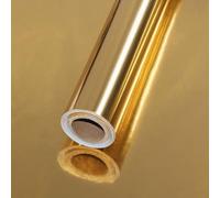 Lot de 2 rouleaux de papier contact à décoller et à coller - Papier peint texturé métallique autocollant décoratif pour crédence de cuisine, réfrigérateur, lave-vaisselle (doré 01)