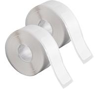 Lot de 2 rouleaux de papier thermique auto-adhésif D30 - 12 mm x 40 mm - Blanc - Étanche - Pour la maison, le bureau, les fichiers scolaires