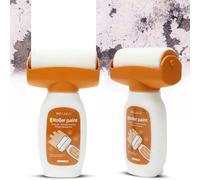 Lot de 2 rouleaux de peinture murale, blanc, pour réparation murale, rouleau de retouche murale, pour bureau roulant, rayures murales, taches murales, graffiti, 500 g + 500 g