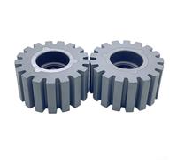 Lot de 2 rouleaux de pression en caoutchouc sergé pour machine à bander les bords, 54 mm de diamètre extérieur x 8 mm ID x 28 mm d'épaisseur, roue de presse haute durabilité outils de finition de bord
