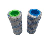 Lot de 2 rouleaux de rechange en microfibre 142 x 58 mm pour aspirateur Karcher BR 30/1 FC3 FC3D FC5