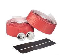 Lot de 2 rouleaux de ruban de guidon en éponge respirante pour vélo, poussette, canne à pêche (rouge)