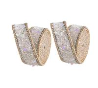 Lot de 2 rouleaux de strass à coudre ou à repasser