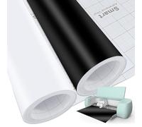 Lot de 2 rouleaux de vinyle intelligent permanent Cricut Explore 3/Maker 3, 33 x 200 cm, noir et blanc