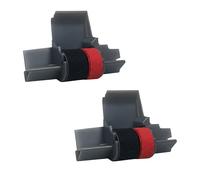 Lot de 2 Rouleaux d'encre pour Calculatrice Casio HR-100TM et HR-150TM - Noir et Rouge