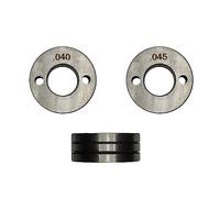 Lot de 2 rouleaux d'entraînement en acier inoxydable avec rainures en V moletées .023 .030 .035 pour soudeur MIG