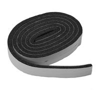 Lot de 2 rouleaux d'isolation coupe-vent pour couture de porte pour créer un environnement de vie plus calme (noir, 1,5 cm)