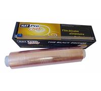 LOT DE 2 ROULEAUX - Film alimentaire étirable PRO - ZIP cut - conditionnement aliments, protection fraicheur, cuisson micro-ondes et congélateur 30 cm x 300m