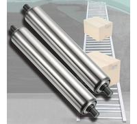 Lot de 2 rouleaux gravité for convoyeurs à robustes, pièce rechange for transmission, longueur 700 mm(Dia 50mm(2"),L750mm (29.5"))