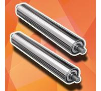 Lot de 2 rouleaux gravité, rechange for convoyeur non motorisé, d'alimentation for le travail du bois, diamètre 1,25" 2", longueur 600 mm(Dia 50mm(2"),L950mm(37.4))