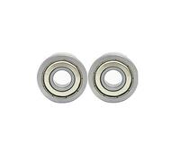 Lot de 2 roulements à billes 608ZZ - 8 mm x 22 mm x 7 mm - Rainure profonde - Roulements de transmission mécaniques