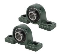Lot De 2 Roulements À Billes À Deux Boulons, Alésage De 20 Mm, Boîtier De Palier À Semelle, Roulement À Alignement Automatique, Support D'arbre À Rouleaux Sphériques, UCP204