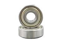 Lot de 2 roulements à billes à gorge profonde 6200-6204 ZZ en acier chromé, roulement de précision de diamètre extérieur 30-47 mm for VTT(12x32x10mm)