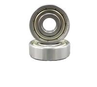 Lot de 2 roulements à billes à gorge profonde 6200-6204 ZZ en acier chromé, roulement de précision de diamètre extérieur 30-47 mm for VTT(10x30x9mm)