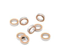 Lot de 2 roulements à billes hybrides en céramique et acier inoxydable SMR128 2RS ABEC7 8 x 12 x 3,5 mm