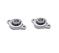 Lot de 2 roulements à bride en alliage de zinc à alignement automatique pour systèmes de convoyeur KFL KFL000 (10 mm)