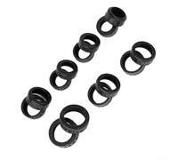 Lot de 2 roulements à manchon en caoutchouc pour outils électriques série 607 608 6000 avec anneau inférieur en acier compatible avec meuleuse d'angle et marteau électrique (607 hauteur 10 mm)