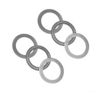Lot de 2 roulements de butée à aiguilles AXK5578 avec rondelles AS5578 trempées 55 x 78 x 3 mm pour charge lourde et support de charge maximale