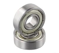 Lot de 2 roulements de moyeu en acier 6000ZZ et 6000-2RS 10 x 26 x 8 mm pour vélo et scooter 47 cc 49 cc (6000-2RS)