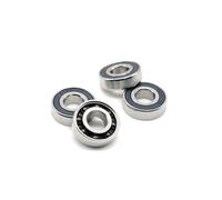 Lot de 2 roulements hybrides en céramique et acier inoxydable S6001 2RS, 12 x 28 x 8 mm, boîtiers de pédalier et pièces de rechange for vélo ABEC-9, roulements à billes Si3N4(6901RS CB 12x24x6)