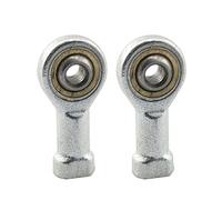 Lot de 2 roulements PZRT de 5 mm de diamètre intérieur - Filetage femelle M5 x 0,8 - SI5T/K - Roulement à billes - Pour arbre linéaire