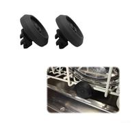 Lot de 2 roulettes blanches pour panier supérieur de lave-vaisselle Miele série G - Pièces de rechange pour tiroir - Roulement lisse - Facile à installer - Longueur : 47 mm - Noir