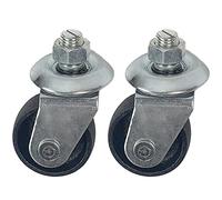 Lot de 2 roulettes de cric de sol pour cric de sol de 4 tonnes, roues en fonte, pièces de rechange de qualité, tige de 16 mm