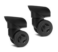 Lot de 2 roulettes de rechange robustes pour valise à bagages 360 degrés, un