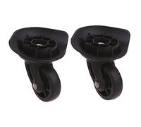 Lot de 2 roulettes de rechange robustes pour valise à bagages 360 degrés, un