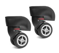 Lot de 2 roulettes de rechange robustes pour valise à bagages 360 degrés, un