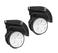 Lot de 2 roulettes de rechange robustes pour valise à bagages 360 degrés, un