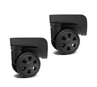 Lot de 2 roulettes de rechange robustes pour valise, coffre à bagages, kit pivotant à 360 degrés, un