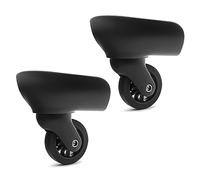 Lot de 2 roulettes de rechange robustes pour valise, coffre à bagages, kit pivotant à 360 degrés, un