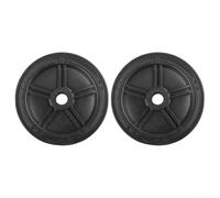 Lot de 2 roulettes en plastique pour compresseur d'air - Facile à installer - Mise à niveau de mobilité pour garage et chantier (17,8 cm)