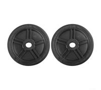 Lot de 2 roulettes en plastique pour compresseur d'air - Facile à installer - Mise à niveau de mobilité pour garage et chantier (20,3 cm)