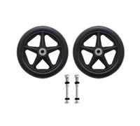 Lot de 2 roulettes universelles rechange for fauteuil roulant (6/7/8 pouces), pneus pleins, résistantes à l'usure(For grey,8 inches)