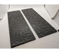 Lot de 2 routes pavées de 200 mm | 28 mm échelle 1/56 | Figurine de table RPG Modélisation de paysage Wargaming Fantasy Diorama Wargames Model Paysage Terrain Scatter Jeu de rôle Imprimé 3D Peintable
