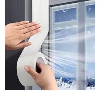 Lot de 2 Ruban d'étanchéité pour fenêtres, joint d'étanchéité pour climatiseur de autour du cadre, 5cm x 20m, étanche pour conduits,