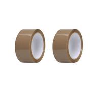 Lot De 2 Rubans Adhésif - Marron - Havane - Colis - Paquet - 66mx48mm