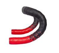 Lot de 2 rubans adhésifs bicolores pour guidon de vélo de route en polyuréthane et EVA hautement élastique, antidérapant et absorbant les chocs (rouge)