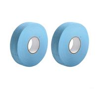 Lot de 2 rubans adhésifs de hockey absorbant la transpiration pour hockey sur glace - Ruban adhésif en coton qui reste sécurisé pendant un jeu intense (bleu)