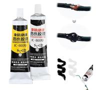 Lot de 2 rubans adhésifs électriques liquides isolants à haute température, ruban adhésif électrique liquide à séchage rapide, mastic diélectrique étanche pour fils et câbles, utilisation marine et