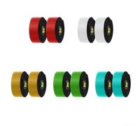 Lot de 2 rubans adhésifs pour guidon de vélo de route, 30 mm de large x 2150 mm de long, PU + EVA, antidérapant, absorbant les chocs avec dégradé de couleur (blanc/rouge/or/bleu/vert) (doré)