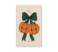 Lot de 2 rubans coquettes verts citrouilles à bascule simples pour interrupteur mural décoratif 1 gang pour cuisine, salle de bain, taille 11,4 x 7 cm